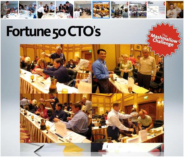 Fortune 500 CTO of Marshmallow challenge
